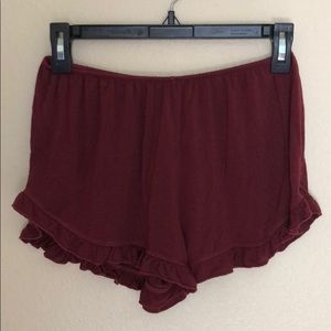 Brandy Melville maroon shorts